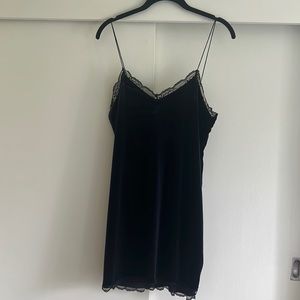 Zara navy lace dress